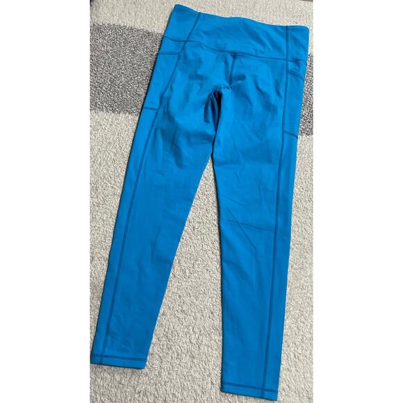 Mono B Womens Large Sweetheart No Front Seam High Waisted Leggings Blue MSRP $48 - Picture 11 of 13